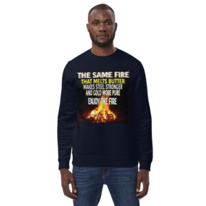 Enjoy The Fire - Unisex eco sweatshirt
