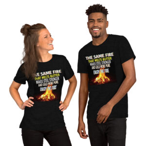 Enjoy The Fire - Short-Sleeve Unisex T-Shirt